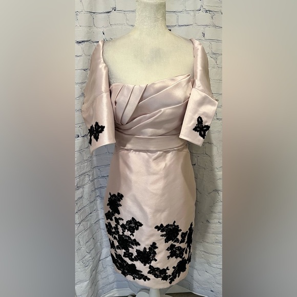 Dresses & Skirts - LOVE  -  Pink Strapless Empire Waist Dress w/built-in padded bra-  Size 12